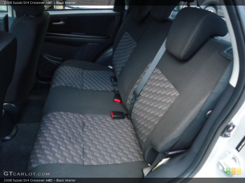 Black Interior Rear Seat for the 2008 Suzuki SX4 Crossover AWD #69850660