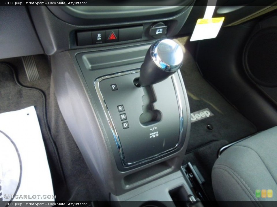 Dark Slate Gray Interior Transmission for the 2013 Jeep Patriot Sport #69851128