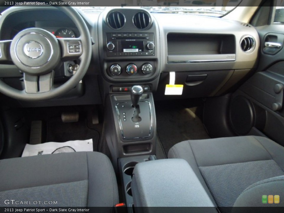 Dark Slate Gray Interior Dashboard for the 2013 Jeep Patriot Sport #69851185
