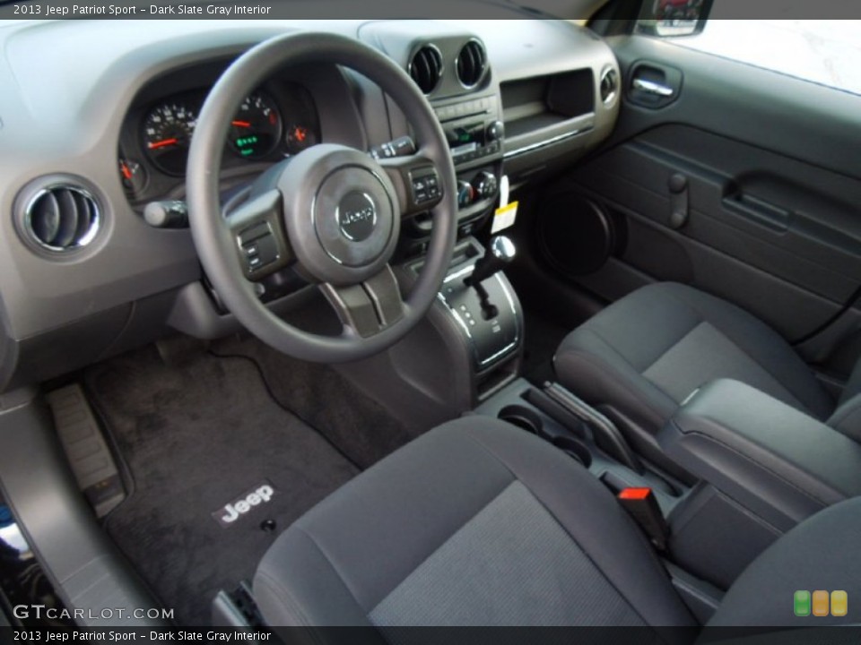Dark Slate Gray Interior Prime Interior for the 2013 Jeep Patriot Sport #69851263