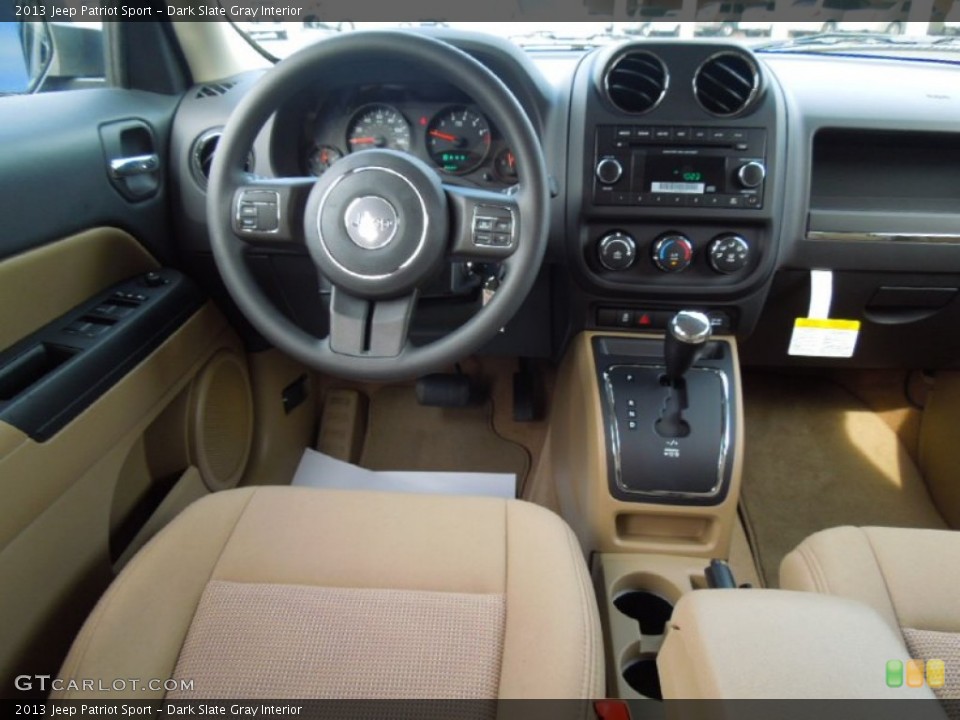Dark Slate Gray Interior Dashboard for the 2013 Jeep Patriot Sport #69851416