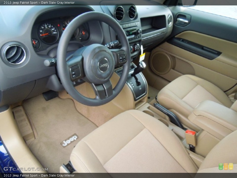 Dark Slate Gray Interior Prime Interior for the 2013 Jeep Patriot Sport #69851503