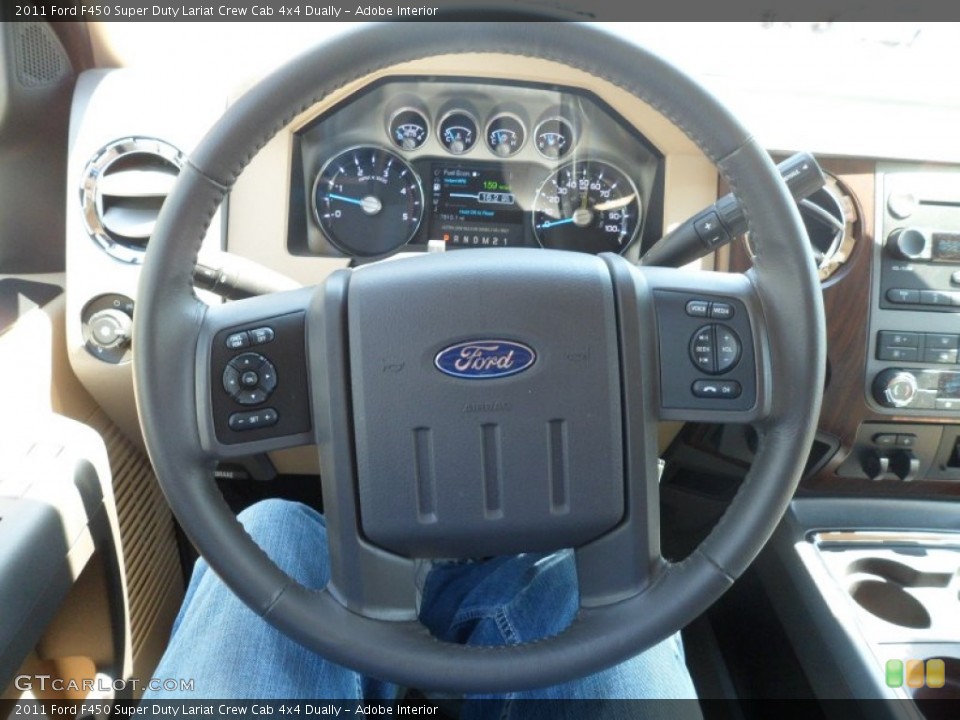 Adobe Interior Steering Wheel for the 2011 Ford F450 Super Duty Lariat Crew Cab 4x4 Dually #69851689