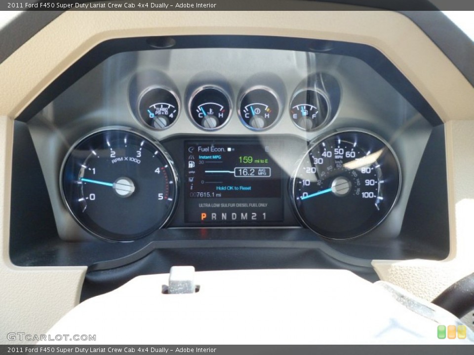 Adobe Interior Gauges for the 2011 Ford F450 Super Duty Lariat Crew Cab 4x4 Dually #69851698