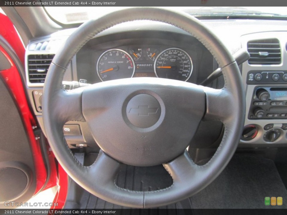 Ebony Interior Steering Wheel for the 2011 Chevrolet Colorado LT Extended Cab 4x4 #69852043