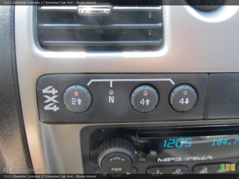 Ebony Interior Controls for the 2011 Chevrolet Colorado LT Extended Cab 4x4 #69852061