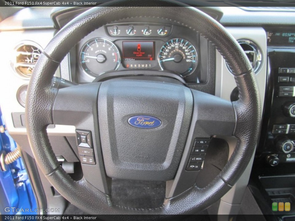 Black Interior Steering Wheel for the 2011 Ford F150 FX4 SuperCab 4x4 #69852853