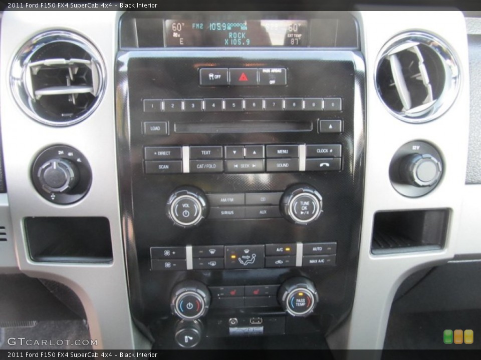 Black Interior Controls for the 2011 Ford F150 FX4 SuperCab 4x4 #69852861