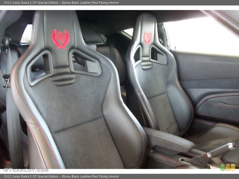 Ebony Black Leather/Red Piping Interior Photo for the 2012 Lotus Evora S GP Special Edition #69853125