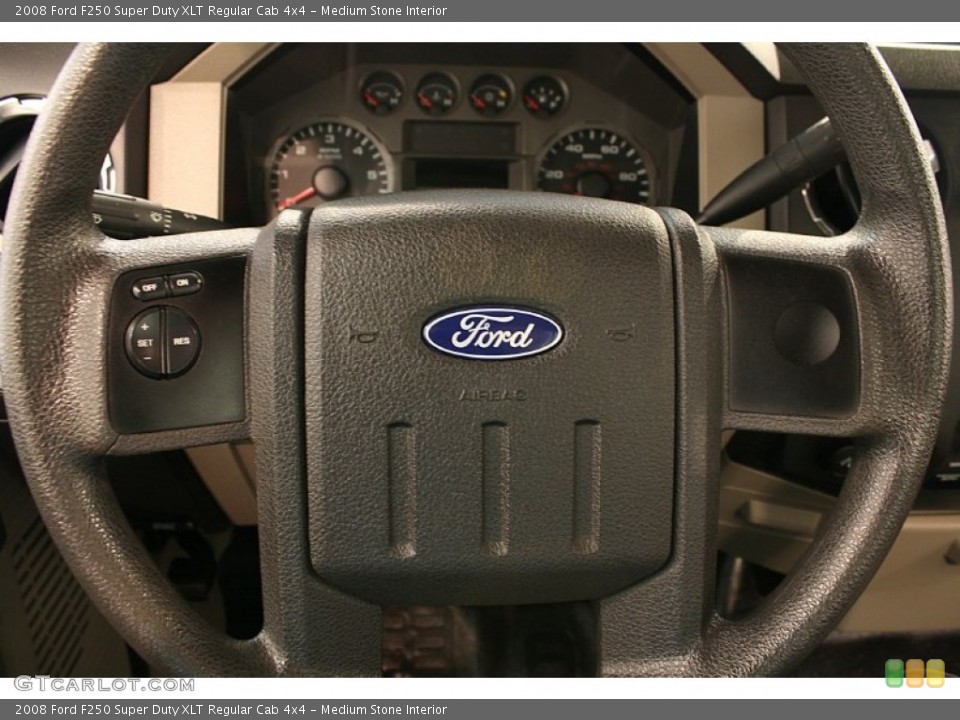 Medium Stone Interior Steering Wheel for the 2008 Ford F250 Super Duty XLT Regular Cab 4x4 #69853918