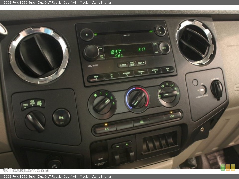 Medium Stone Interior Controls for the 2008 Ford F250 Super Duty XLT Regular Cab 4x4 #69853936