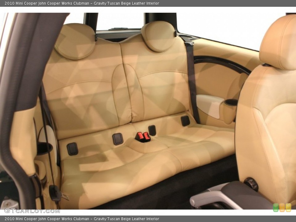 Gravity Tuscan Beige Leather Interior Rear Seat for the 2010 Mini Cooper John Cooper Works Clubman #69854293