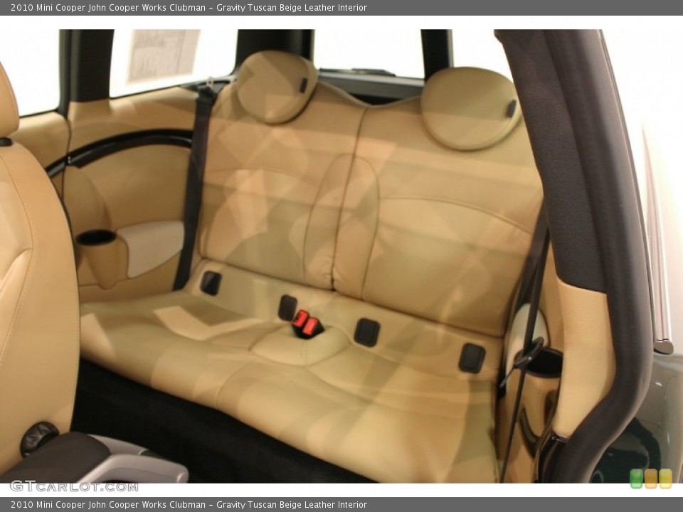 Gravity Tuscan Beige Leather Interior Rear Seat for the 2010 Mini Cooper John Cooper Works Clubman #69854302