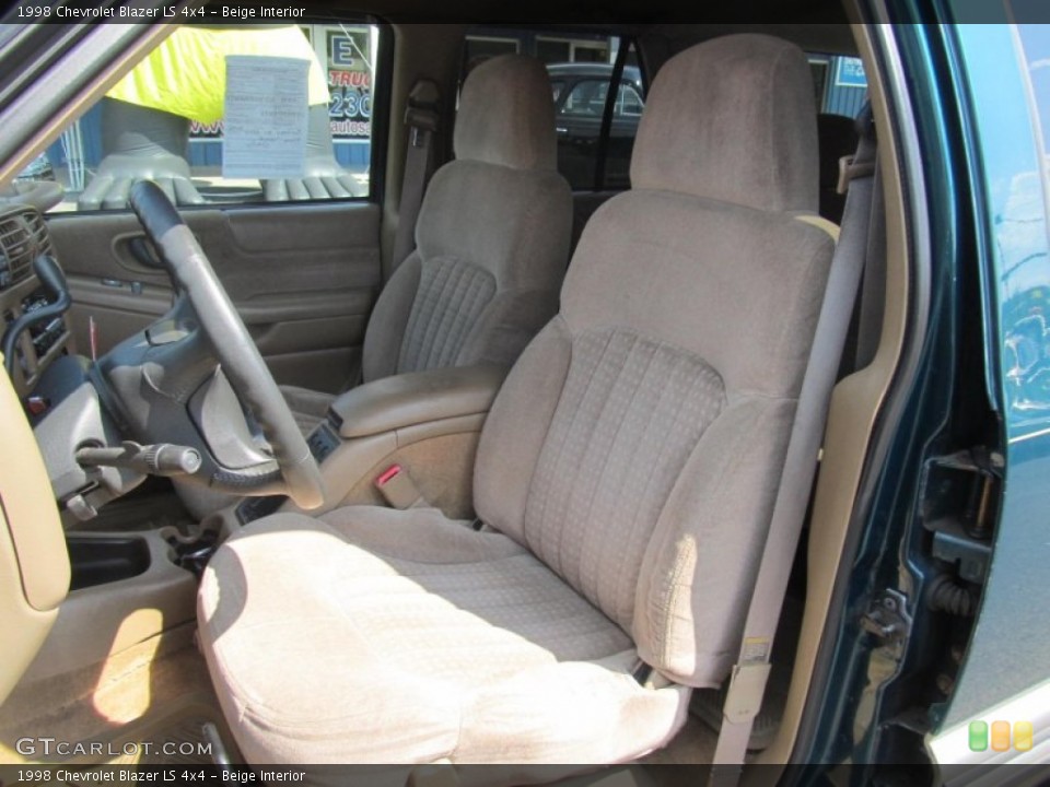 Beige Interior Front Seat for the 1998 Chevrolet Blazer LS 4x4 #69855001