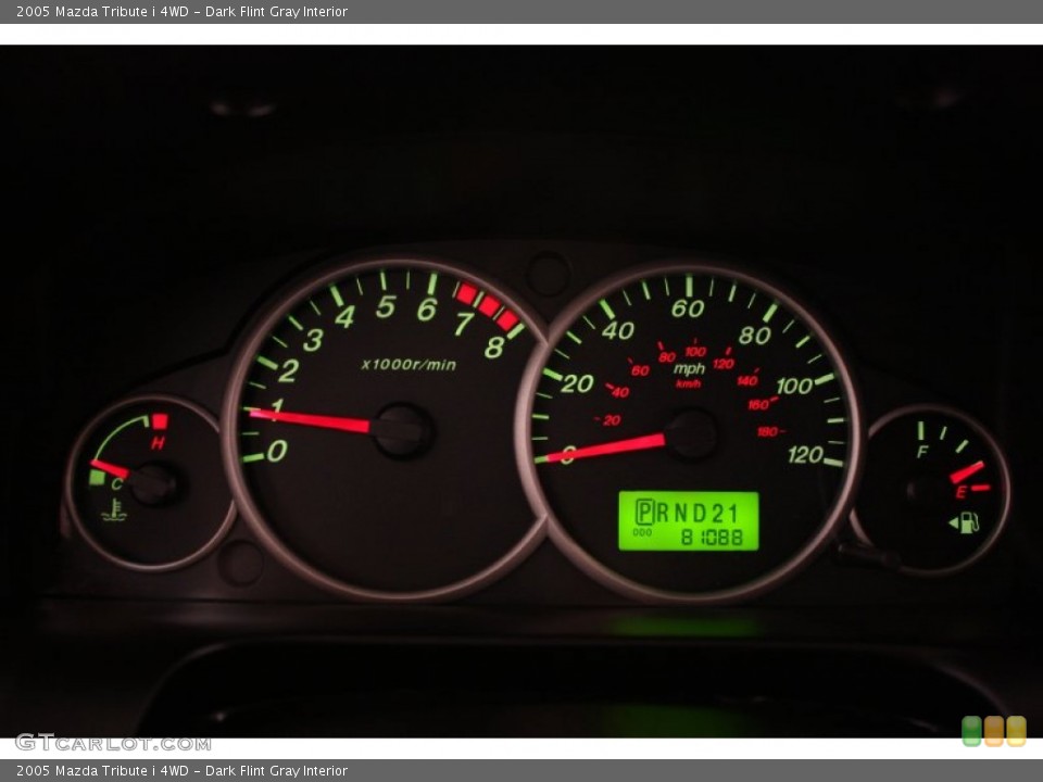 Dark Flint Gray Interior Gauges for the 2005 Mazda Tribute i 4WD #69855171
