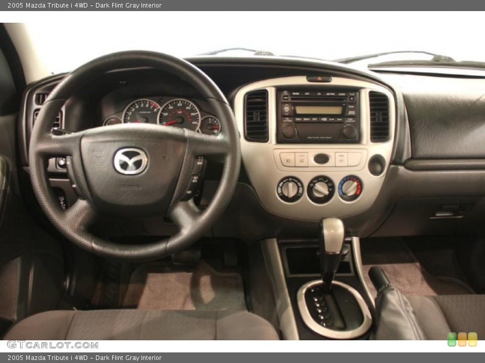 Dark Flint Gray Interior Dashboard for the 2005 Mazda Tribute i 4WD #69855217