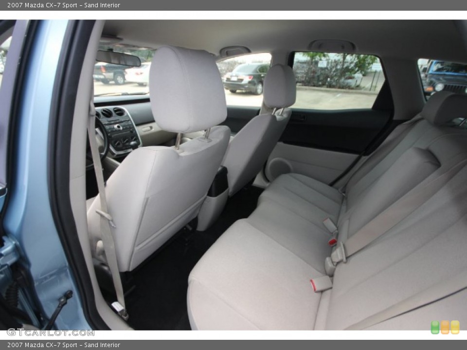Sand Interior Rear Seat for the 2007 Mazda CX-7 Sport #69856069