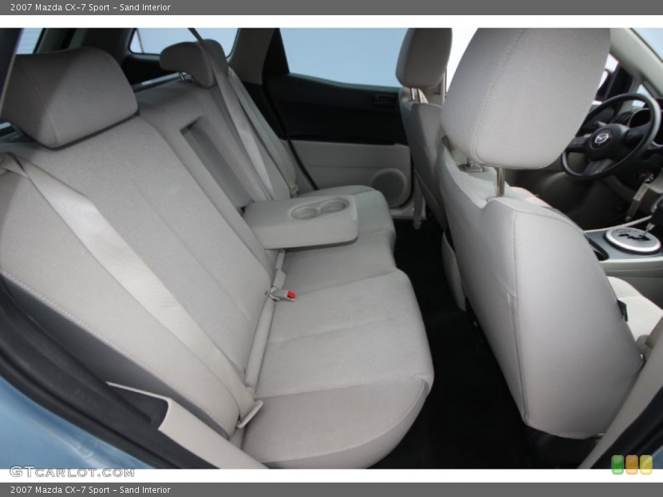 Sand Interior Rear Seat for the 2007 Mazda CX-7 Sport #69856105