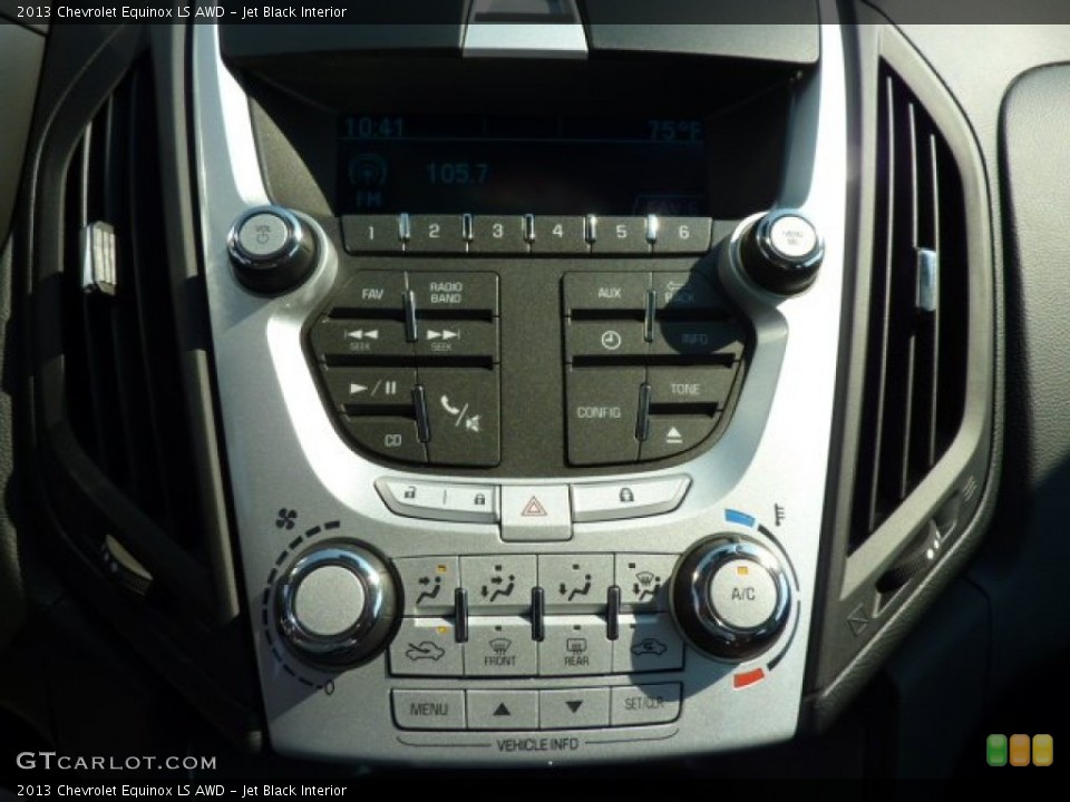 Jet Black Interior Controls for the 2013 Chevrolet Equinox LS AWD #69857119