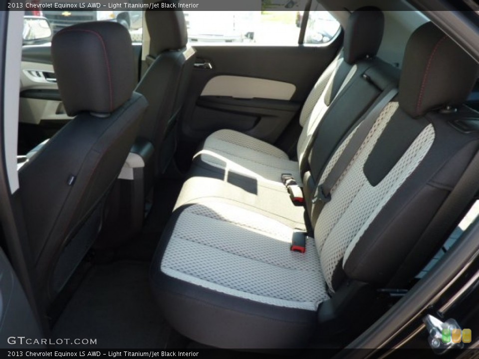 Light Titanium/Jet Black Interior Rear Seat for the 2013 Chevrolet Equinox LS AWD #69857425