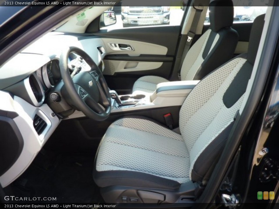 Light Titanium/Jet Black Interior Front Seat for the 2013 Chevrolet Equinox LS AWD #69857437