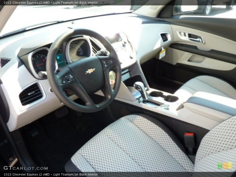 Light Titanium/Jet Black Interior Prime Interior for the 2013 Chevrolet Equinox LS AWD #69857446