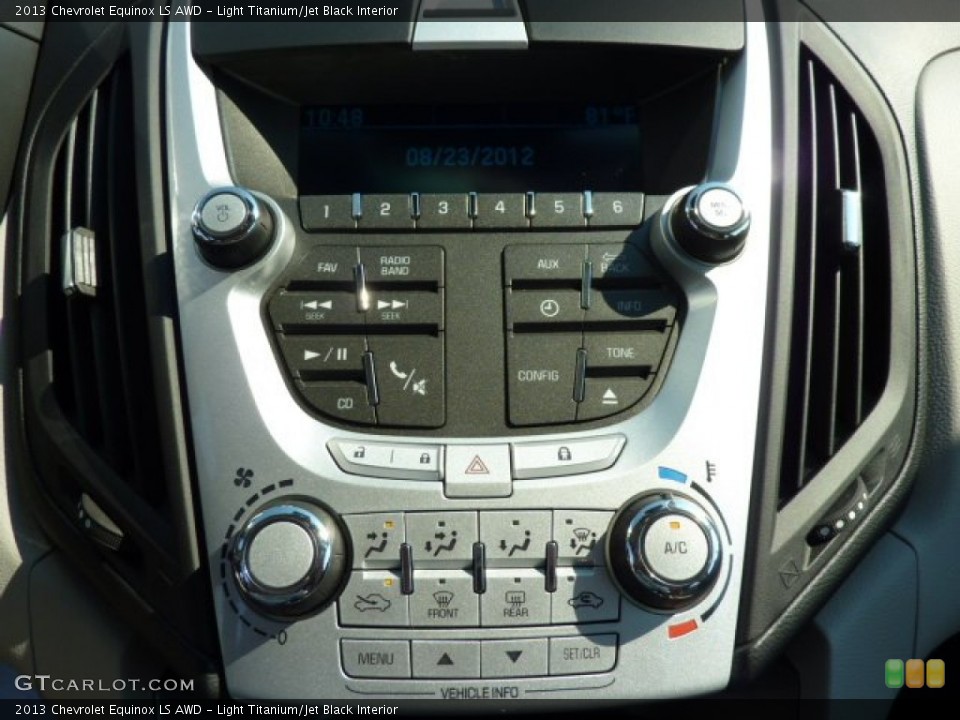 Light Titanium/Jet Black Interior Controls for the 2013 Chevrolet Equinox LS AWD #69857463