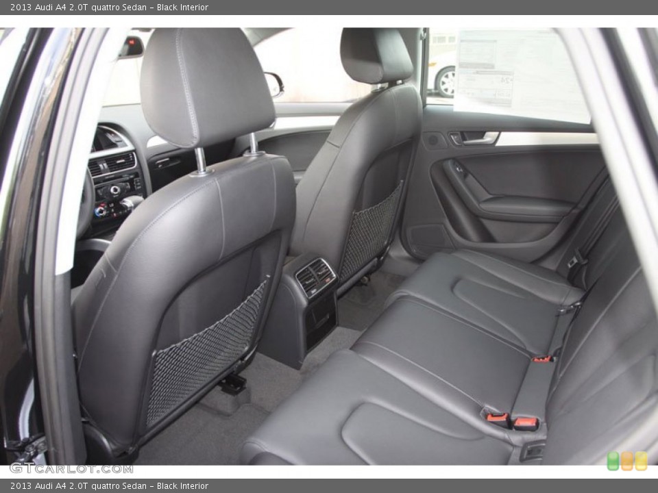 Black Interior Rear Seat for the 2013 Audi A4 2.0T quattro Sedan #69858904