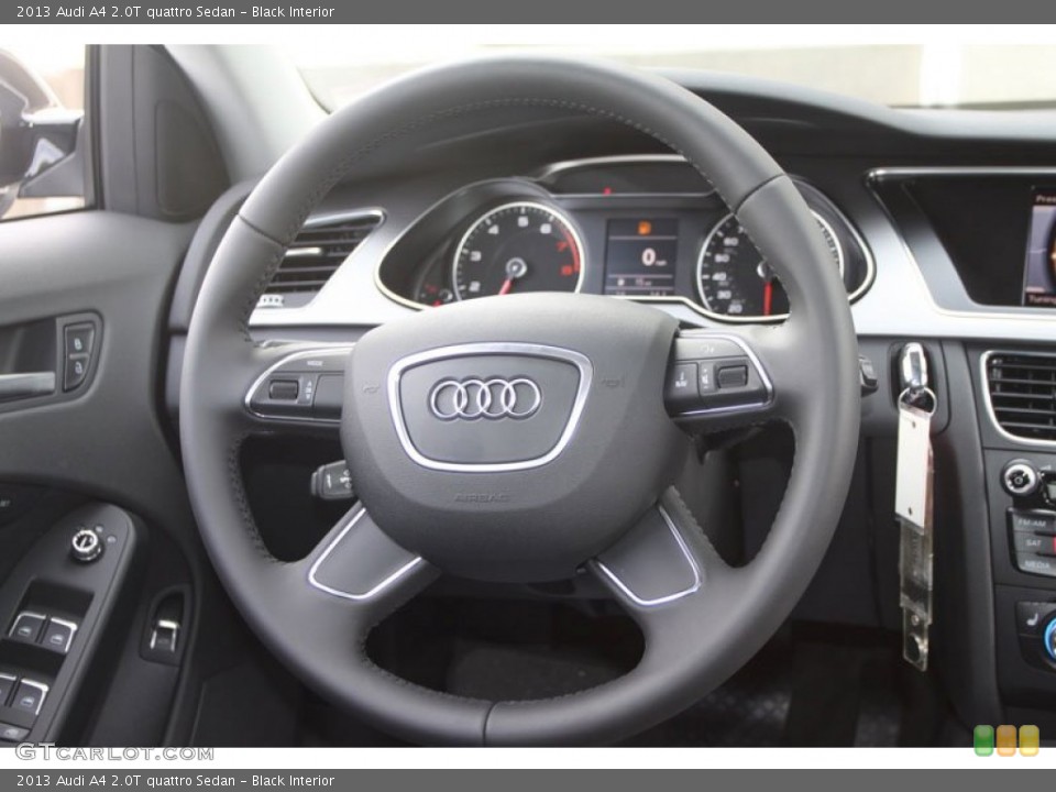 Black Interior Steering Wheel for the 2013 Audi A4 2.0T quattro Sedan #69858934