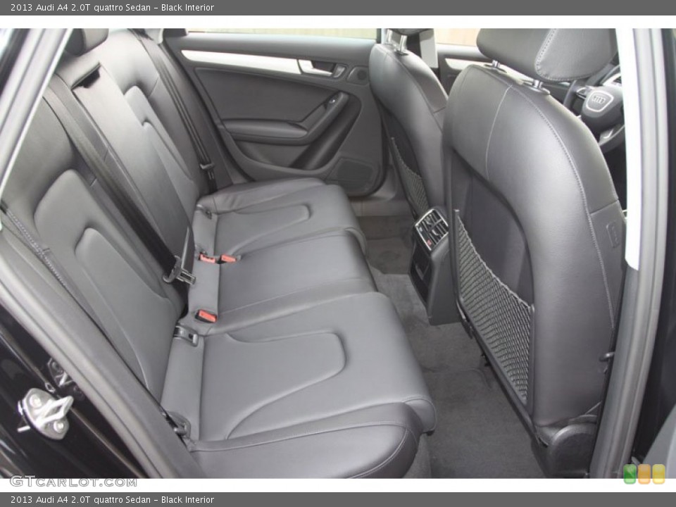 Black Interior Rear Seat for the 2013 Audi A4 2.0T quattro Sedan #69858976