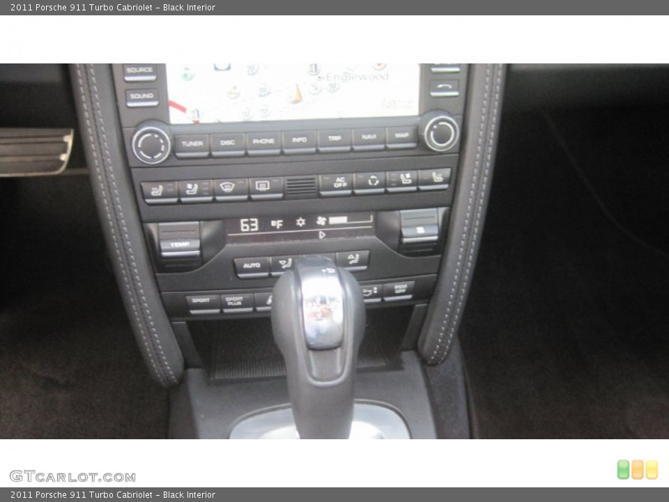 Black Interior Controls for the 2011 Porsche 911 Turbo Cabriolet #69859729