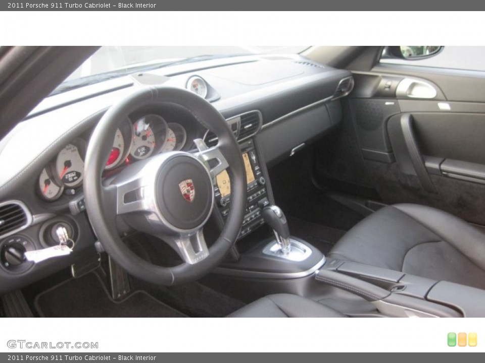 Black Interior Dashboard for the 2011 Porsche 911 Turbo Cabriolet #69859747