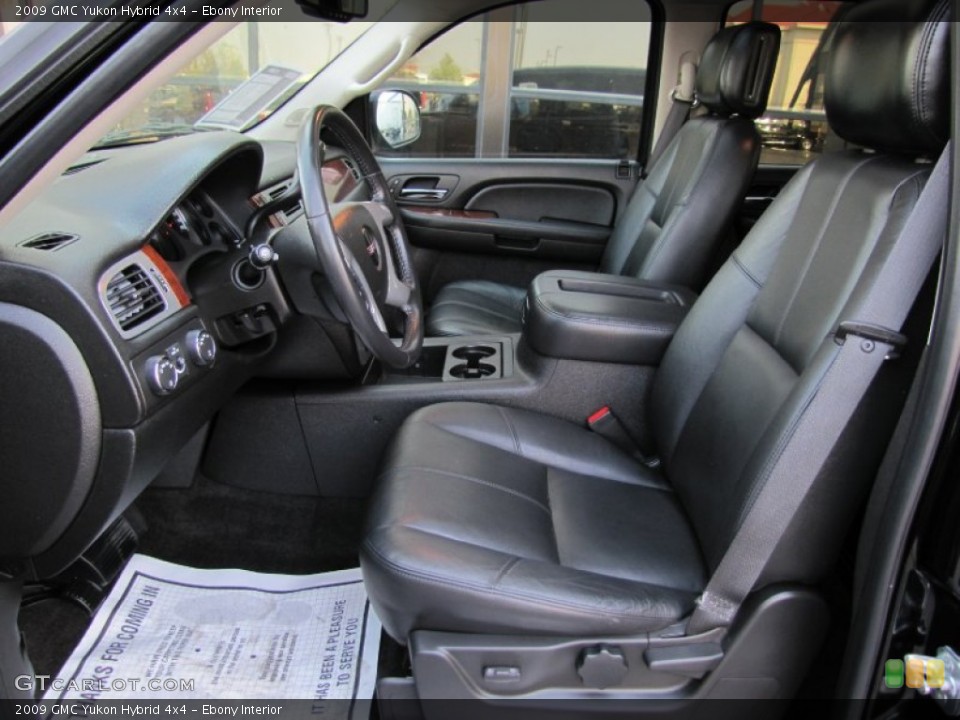 Ebony Interior Front Seat for the 2009 GMC Yukon Hybrid 4x4 #69860980
