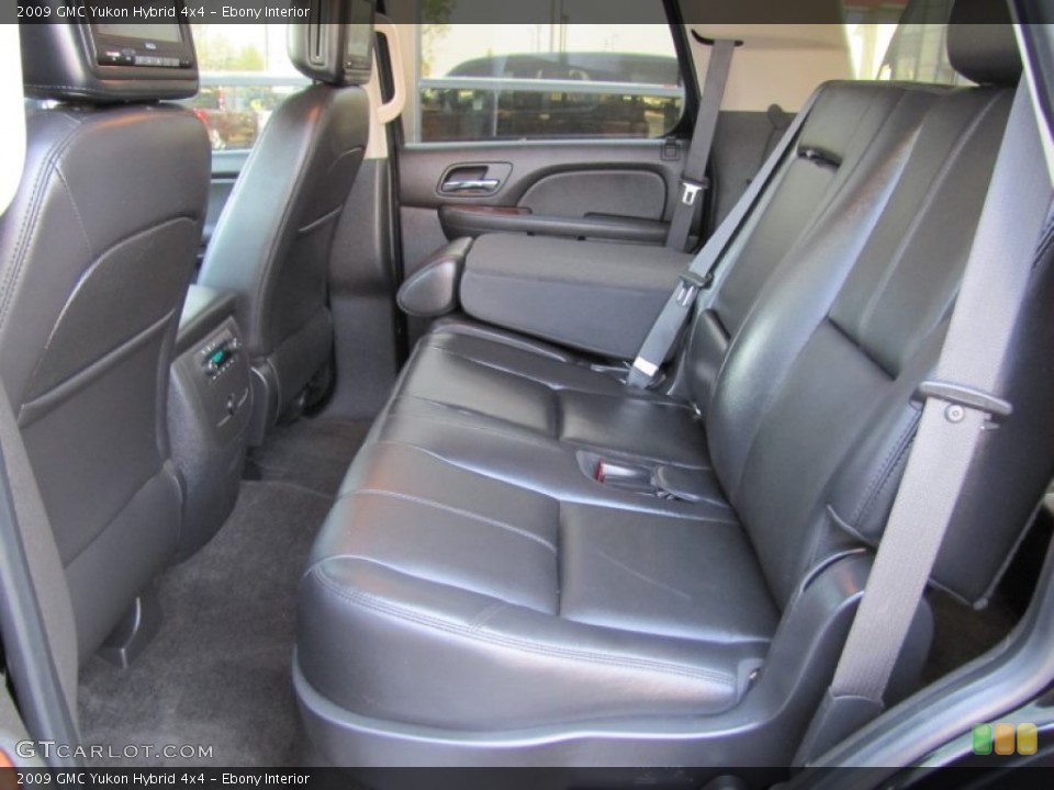 Ebony Interior Rear Seat for the 2009 GMC Yukon Hybrid 4x4 #69861184