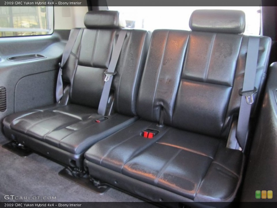 Ebony Interior Rear Seat for the 2009 GMC Yukon Hybrid 4x4 #69861202