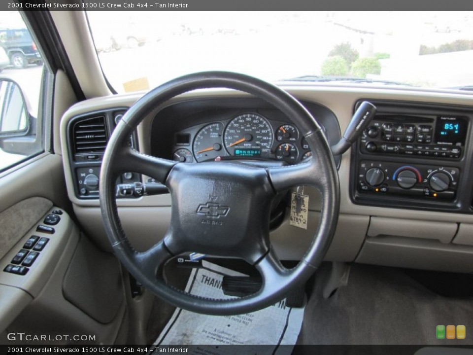 Tan Interior Steering Wheel for the 2001 Chevrolet Silverado 1500 LS Crew Cab 4x4 #69861652