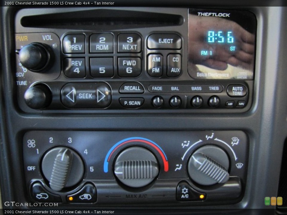 Tan Interior Audio System for the 2001 Chevrolet Silverado 1500 LS Crew Cab 4x4 #69861727