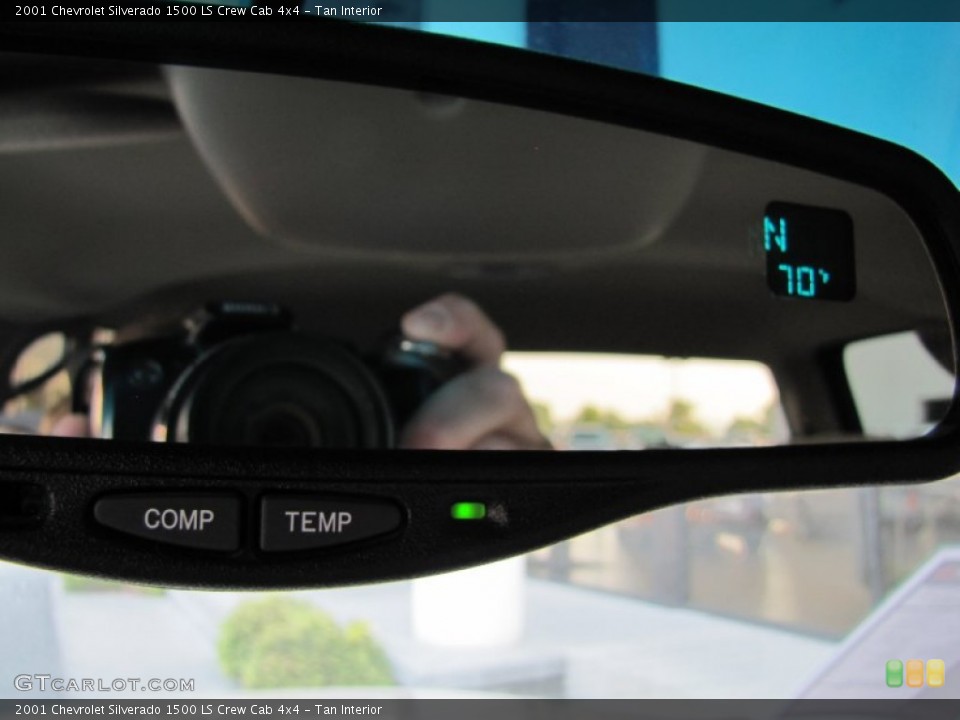 Tan Interior Controls for the 2001 Chevrolet Silverado 1500 LS Crew Cab 4x4 #69861772