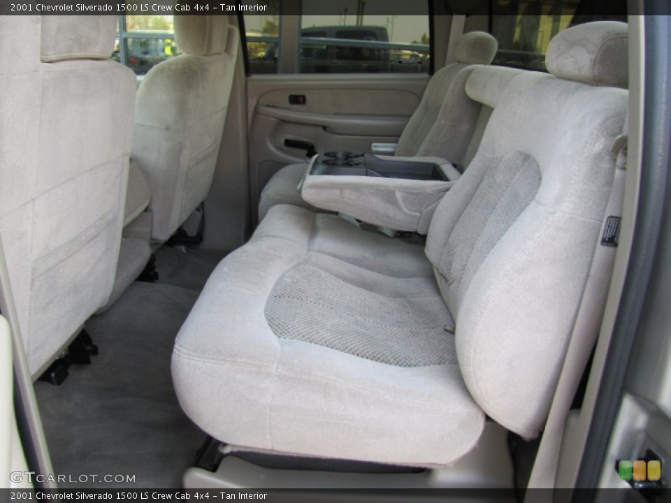 Tan Interior Rear Seat for the 2001 Chevrolet Silverado 1500 LS Crew Cab 4x4 #69861781
