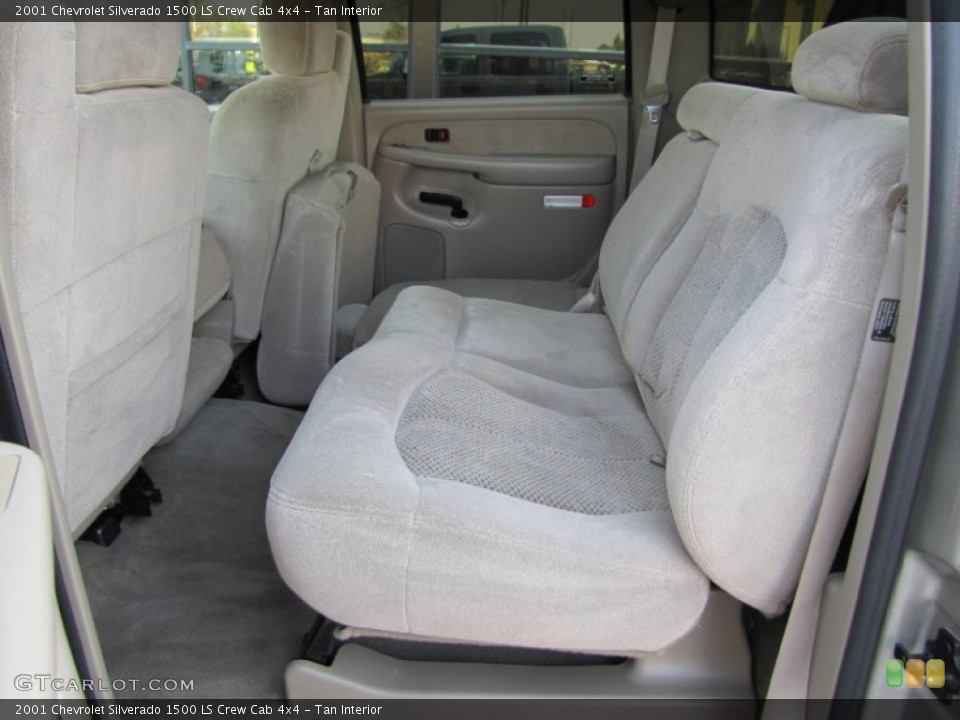 Tan Interior Rear Seat for the 2001 Chevrolet Silverado 1500 LS Crew Cab 4x4 #69861787