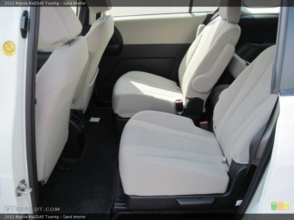 Sand Interior Rear Seat for the 2012 Mazda MAZDA5 Touring #69861913