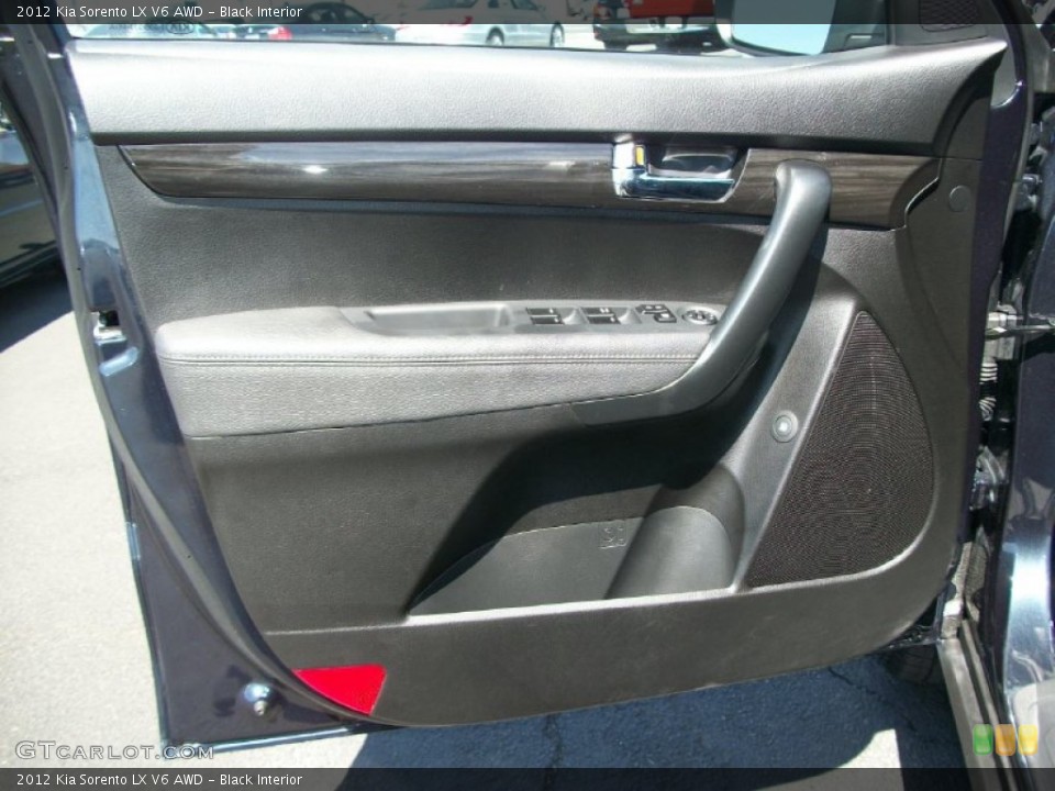 Black Interior Door Panel for the 2012 Kia Sorento LX V6 AWD #69862135