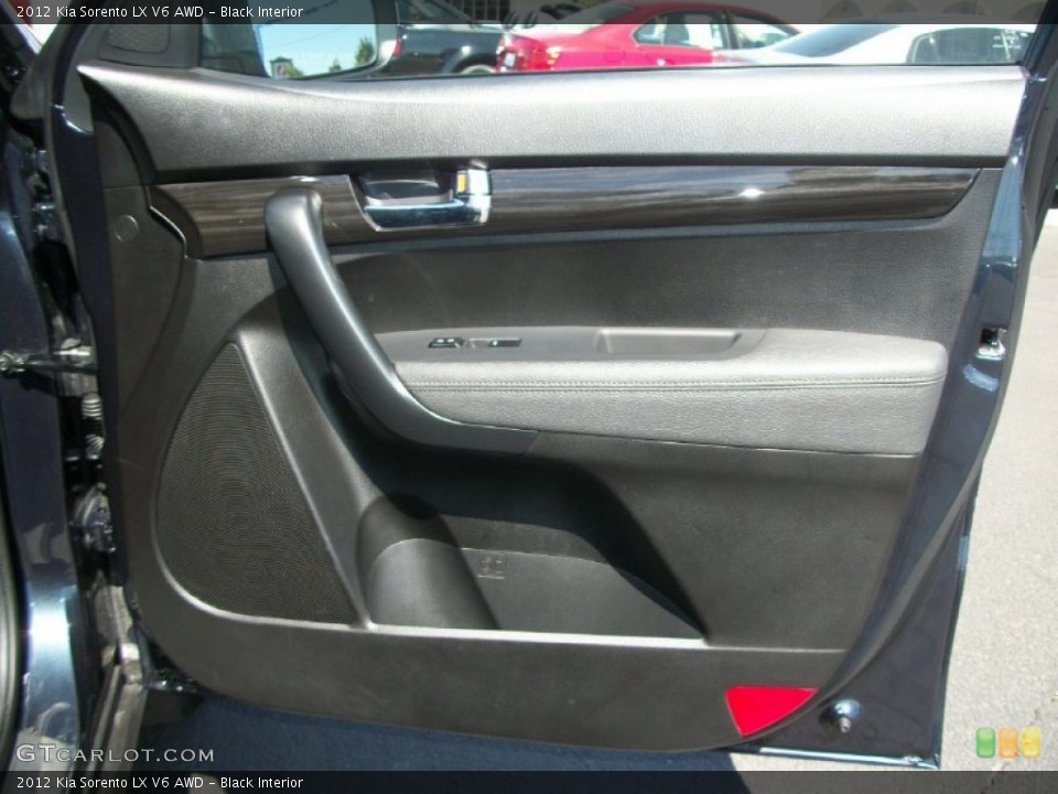 Black Interior Door Panel for the 2012 Kia Sorento LX V6 AWD #69862189