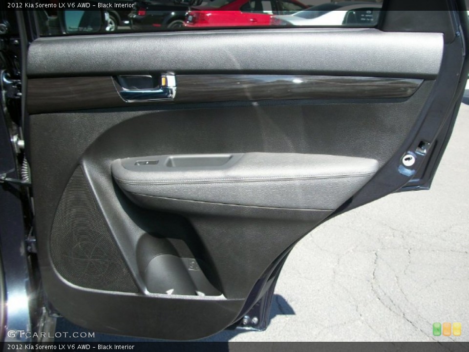 Black Interior Door Panel for the 2012 Kia Sorento LX V6 AWD #69862207