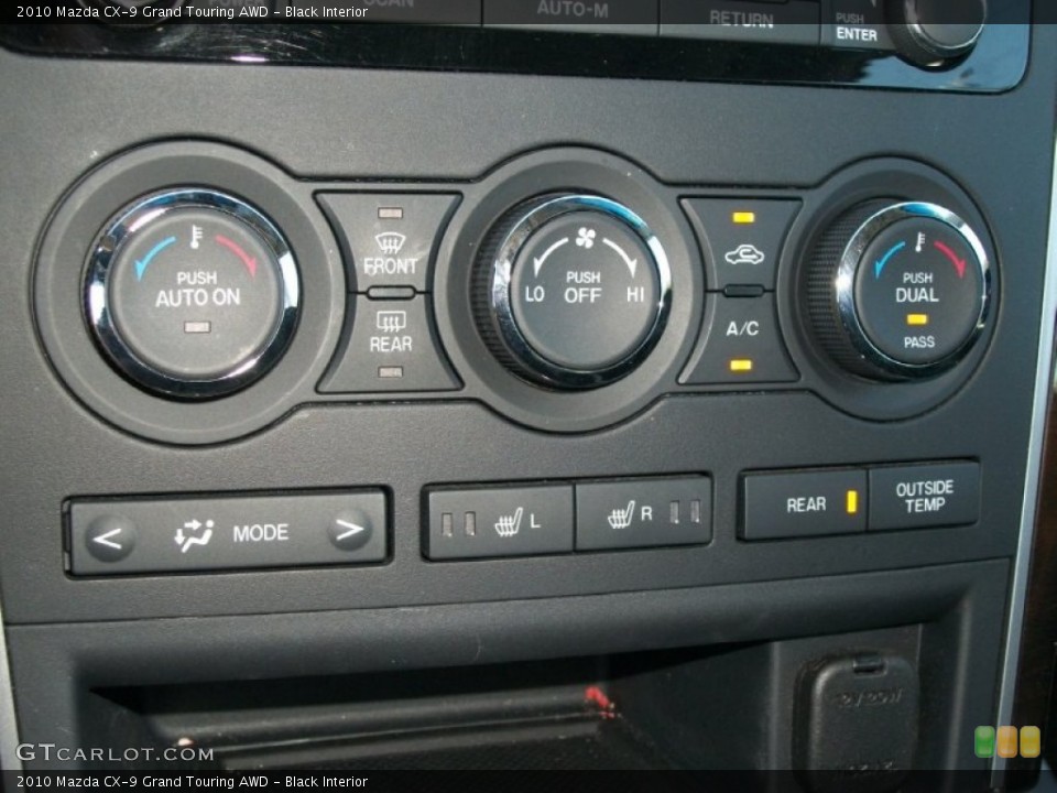 Black Interior Controls for the 2010 Mazda CX-9 Grand Touring AWD #69862831
