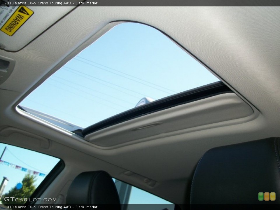 Black Interior Sunroof for the 2010 Mazda CX-9 Grand Touring AWD #69862840