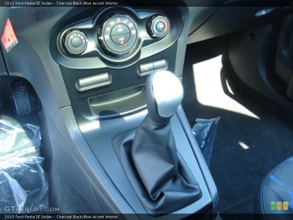 Charcoal Black/Blue Accent Interior Transmission for the 2013 Ford Fiesta SE Sedan #69867499
