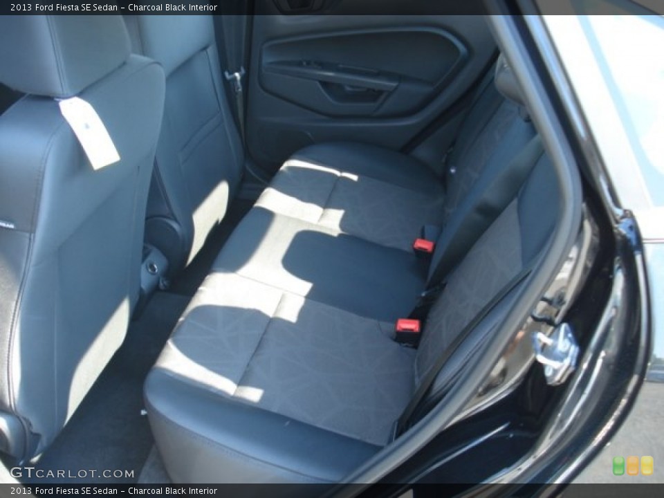 Charcoal Black Interior Rear Seat for the 2013 Ford Fiesta SE Sedan #69867823