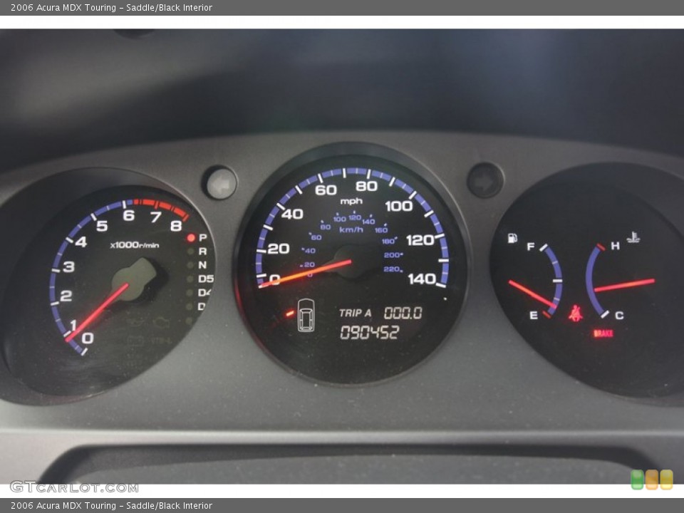 Saddle/Black Interior Gauges for the 2006 Acura MDX Touring #69868760