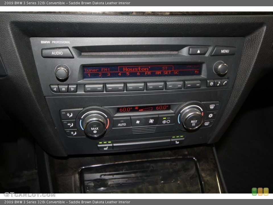 Saddle Brown Dakota Leather Interior Controls for the 2009 BMW 3 Series 328i Convertible #69869311